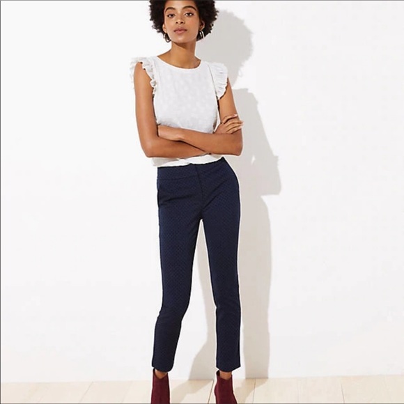 LOFT Pants - LOFT Petite Velvet Dot Skinny Pant in Marissa Fit LOFT Pants - LOFT Petite Velvet Dot Skinny Pant in Marissa Fit